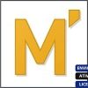 Software: Um grande logotipo M amarelo em um fundo branco. Três banners azuis no canto inferior direito dizem ENVIO INSTANTÂNEO, ATIVAÇÃO ONLINE e LICENÇA ORIGINAL, garantindo entrega imediata quando você comprar licença para suas necessidades de software PTC Mathcad Prime.