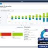 Software: Uma captura de tela do QuickBooks Enterprise Accountant / Solutions 2021 v21.0 exibe uma interface de software financeiro com um gráfico de barras e linhas intitulado 