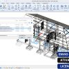 Software: Uma tela de computador exibindo o GstarCAD v22 Professional de uma loja de software, com uma janela aberta mostrando opções de arquivo. A interface inclui um modelo wireframe de uma casa, e texto de sobreposição em português anuncia entrega instantânea, ativação online e a compra de uma licença original.