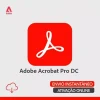 Software: Um logotipo vermelho do Adobe Acrobat Pro DC 2024 é exibido em um fundo branco. No canto inferior direito, há um texto em português dizendo 