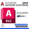 Software: Imagem de capa do software Autodesk AutoCAD Electrical 2024 exibindo os logotipos da Autodesk, Autodesk Gold Partner e Brasilsofts. Ideal para quem tem interesse em comprar licença, o texto enfatiza ativação online e entrega instantânea de uma loja de software confiável.