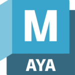 Software: Logotipo do Autodesk Maya, uma ferramenta de software de primeira linha, com um M azul estilizado em um fundo azul mais claro. Abaixo do M, AYA é escrito elegantemente em branco em uma base retangular azul mais escura. Perfeito para profissionais que buscam soluções confiáveis com entrega imediata da sua loja de software favorita.