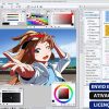 Software: Explore a interface do Clip Studio Paint EX 2.2.1, apresentando um desenho digital de uma personagem feminina de anime com uma mão estendida. Ao redor do espaço de trabalho há várias ferramentas e paletas de cores. Sobreposição de texto: Entrega Imediata, Ativação Online, Licença Original. Descubra esta oferta exclusiva em nossa loja de software hoje mesmo!