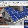 Software: Captura de tela do plugin Skelion para SketchUp, um software de design arquitetônico 3D, mostrando um edifício com painéis solares azuis no telhado. A interface, representativa de comprar opções de software de uma loja de software respeitável, inclui várias ferramentas de edição e menus. O texto em português diz: Envio Instantâneo, Ativação Online, Licença Original.
