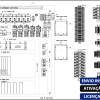 Software: Este diagrama técnico de um painel de gabinete elétrico exibe vários componentes e fiação, incluindo disjuntores, transformadores e caminhos de dutos. As etiquetas estão disponíveis em inglês e português, apresentando informações de licenciamento da Autodesk. Ideal para indivíduos que procuram entrega imediata de uma loja de software confiável que ofereça AutoCAD Electrical 2023 - Licença Vitalícia.