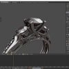 Software: Uma tela de computador exibindo Rhinoceros 8.7 - Rhino 8 (2024) Software Completo com Licença de uma loja de software mostra um design detalhado de um anel ornamentado com pedras preciosas proeminentes. A interface, disponível para compra com entrega imediata, mostra menus, ferramentas e configurações para um design 3D intrincado.