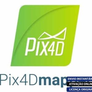 Software: Logotipo para Pix4Dmapper Enterprise. O design apresenta uma forma angular verde com o texto Pix4D em branco, acompanhado por um desenho de montanhas acima dele. Abaixo está Pix4Dmapper Enterprise em cinza. Etiquetas adicionais dizem Entrega Imediata, Ativação Online e Licença Original – perfeito para quem busca comprar software de forma eficiente.