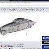 Software: É visível uma tela de computador mostrando Rhinoceros 8.7 - Rhino 8 (2024) Software Completo com Licença, apresentando um design de carro em andamento com várias barras de ferramentas e ícones ideais para quem deseja comprar software. As sobreposições de texto em português na parte inferior dizem ENVIO INSTANTÂNEO, ATIVAÇÃO ONLINE e LICENÇA ORIGINAL.