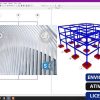 Software: Captura de tela do CSI SAP2000 Ultimate 25 (2024) representando um modelo 3D de uma estrutura à direita. A interface do software com linhas de grade é visível ao fundo. Os rótulos em português na parte inferior destacam entrega imediata, ativação online e licença original para quem deseja comprar o software.