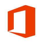 Software: Logotipo vermelho do Microsoft Office no formato de uma letra O estilizada em um fundo preto, perfeito para quando você deseja comprar licença instantaneamente na sua loja de software favorita.