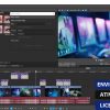 Software: A interface do VEGAS Pro 20 apresenta diversos clipes e faixas na linha do tempo, janelas de pré-visualização e opções de efeitos. A tela exibe uma imagem em close de uma pessoa no computador. O texto em português promove entrega imediata e ativação online ao comprar a licença vitalícia.