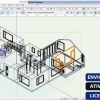 Software: Uma captura de tela da interface do software de design Vectorworks 2022 SP2 mostra uma planta arquitetônica 3D, apresentando paredes, janelas e portas. A sobreposição de texto na parte inferior diz Envio Instantâneo, Ativação Online, Licença Original. Ideal para quem está preparado para comprar software para uso imediato com Licença Vitalícia.