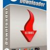 Software: Uma caixa de produto rotulada VSO Downloader Ultimate da VSO Software está disponível para compra. O design exibe com destaque uma grande seta vermelha para baixo e inclui ícones para Windows, Internet Explorer, Chrome, Firefox e HD. Perfeito para aqueles interessados em comprar licença em uma loja de software respeitável.
